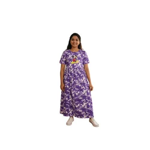 Women's Zipless Feeding Wear Tie & Dye model